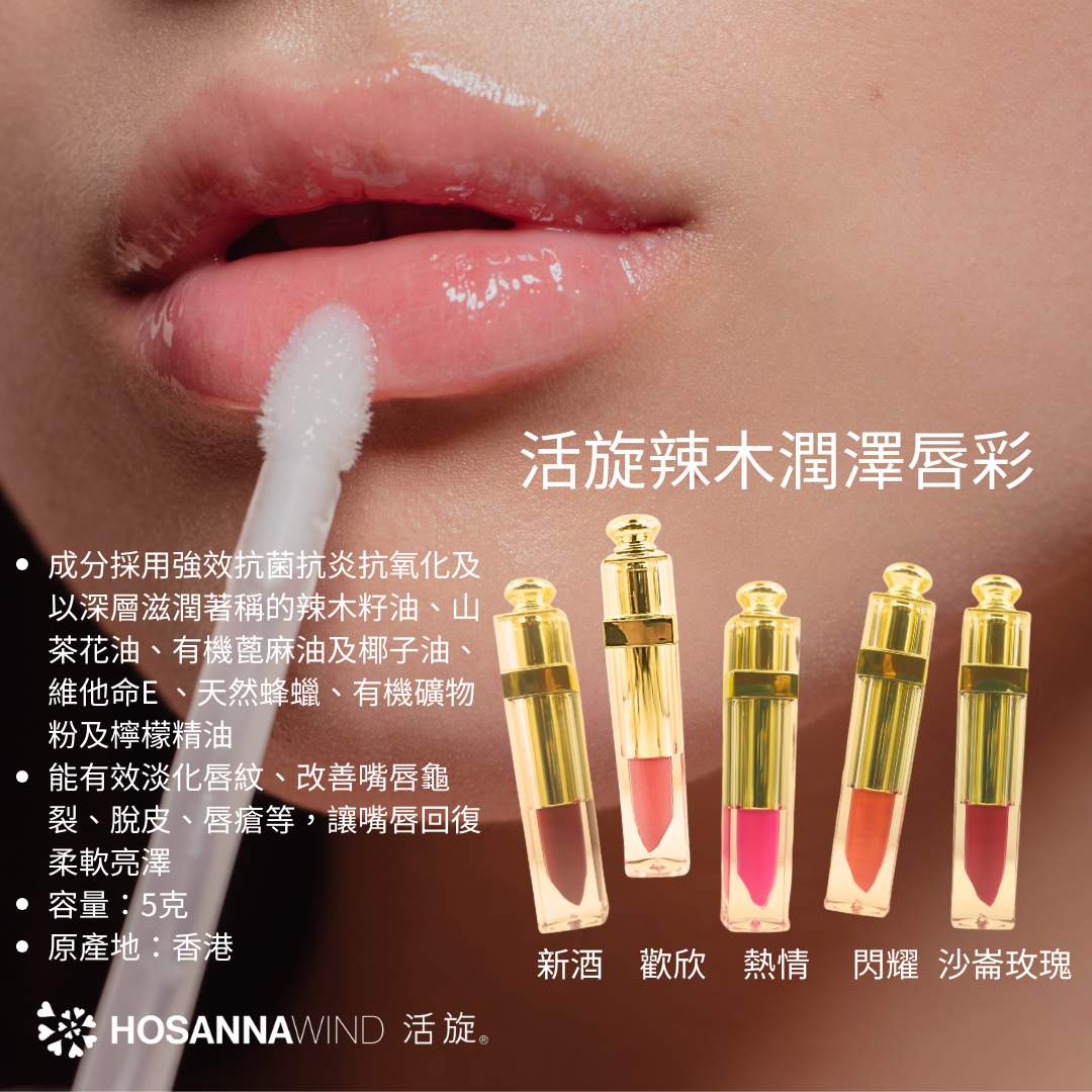 HOSANNAWIND MORINGA MOISTURISING LIP GLOSS